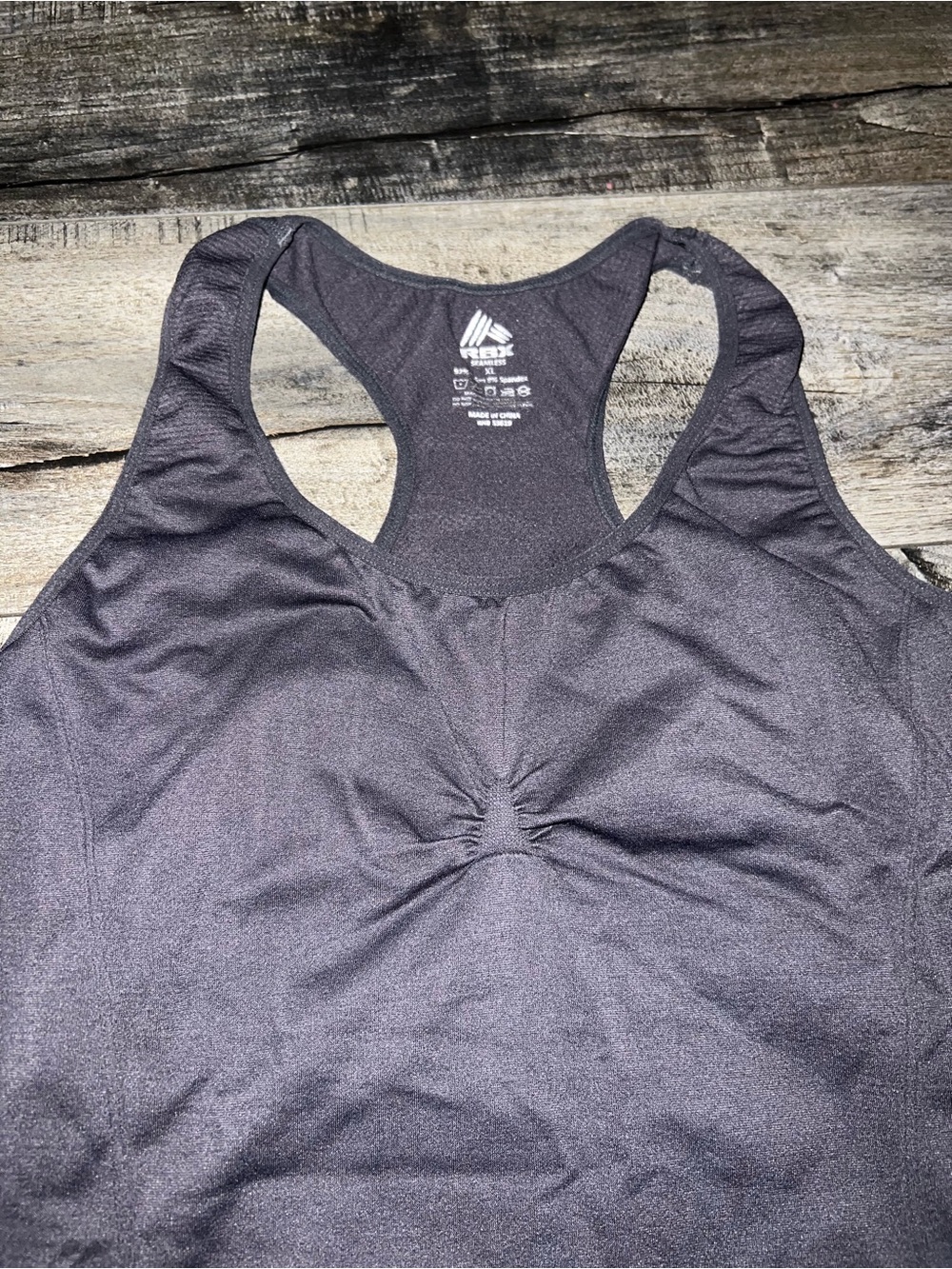 RBX Dark Grey Racerback Performance Tank - Picture 3 of 7
